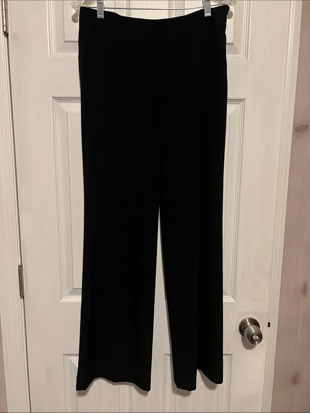Black Wide Leg Women's Pants - Classic Pull-On Style